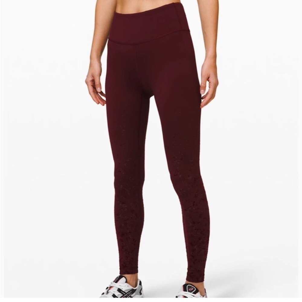 LULULEMON Speed Wunder Tight 28” Spark Size 6